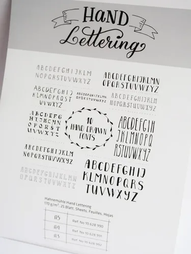 Miniatura 3 de Hahnemuhle - Bloque de letras manual A4 (11.7 x 8.3 pulgadas), 6.00 oz/m², 25 hojas