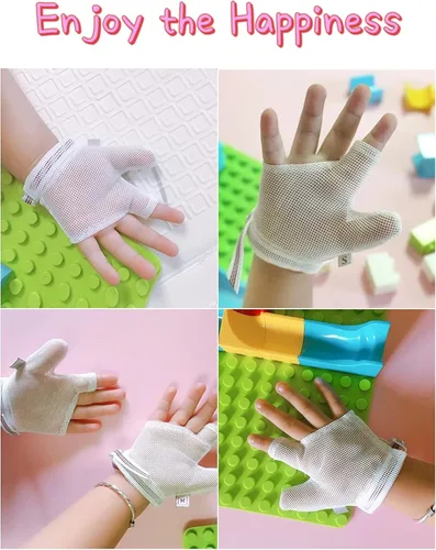 Miniatura 2 de 4 piezas de tope de succión de pulgar para niños y bebés, protector de pulgar para chupar el pulgar (S)