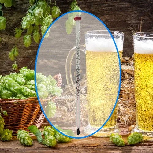 Miniatura 4 de Termómetro de elaboración casera para elaborar vino y cerveza - Termómetro de vidrio para cerveza casera - Equipo de fabricación de vino y cerveza
