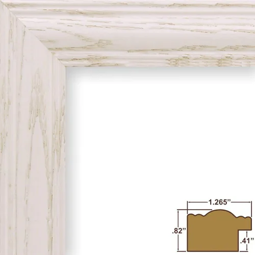 Miniatura 2 de Craig Frames Wiltshire 440, 22 x 28 pulgadas, marco de fotos blanqueado mate para mostrar una foto de 18 x 24 pulgadas 440ww Whitewash