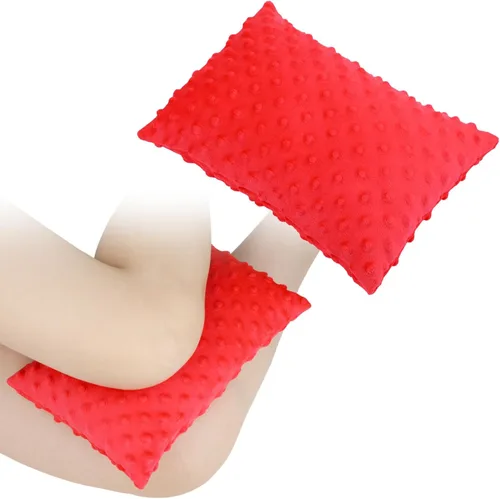 Almohada pequeña de rodilla para personas que duermen de lado, almohadas suaves para las piernas que alivian rodillas, ciática, caderas, Minky Dot