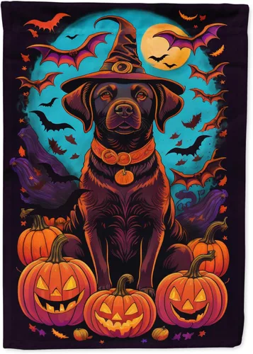 Miniatura 76 de Caroline's Treasures DAC1466GF - Bandera decorativa para jardín de Halloween de Affenpinscher Witchy para jardín, decoración para patio exterior