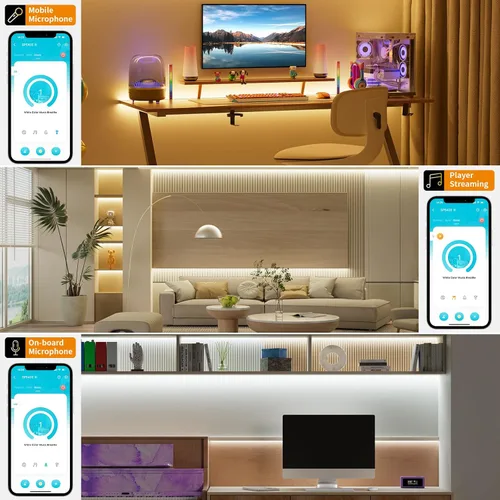 Miniatura 3 de PAUTIX Kit de controlador LED CCT SP542E Wi-Fi+Bluetooth, compatible con Alexa/Google Assistant, control remoto RF de aplicación, regulador LED CCT