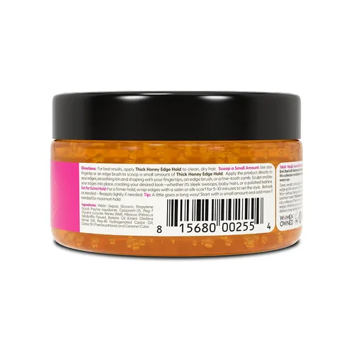 Miniatura 4 de Taliah Waajid Love My Natural Hair - Fijación gruesa de 8 onzas, control de bordes de sujeción extra con miel, no se descama, hidratante, sujeción