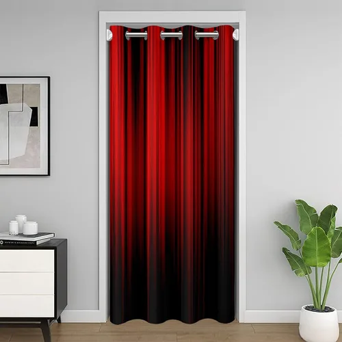 Miniatura 7 de Feelyou Cortina de puerta con ecuación matemática, privacidad, 1 panel, 34 x 80 pulgadas, espacio exterior, galaxia, 30% a 50% opaco, aislamiento