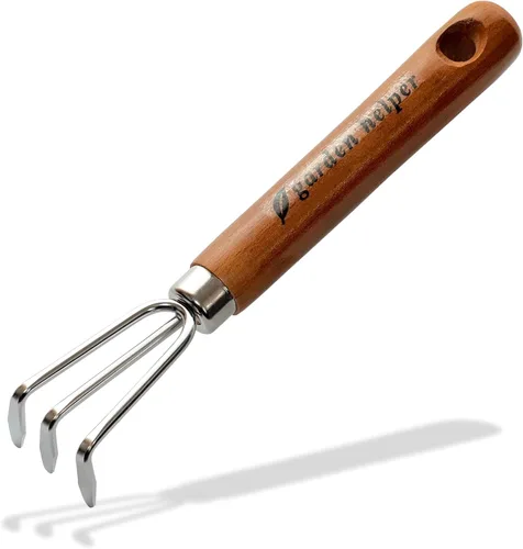 Miniatura 11 de Extractor de malezas de acero japonés resistente con mango de madera, herramienta de deshierbe manual, desbrozadora manual para jardín, herramienta