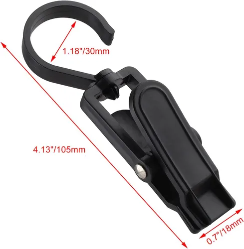 Miniatura 3 de Jiozermi 20 ganchos para lavandería, pasadores de plástico para ropa, clips de suspensión súper fuertes, ganchos giratorios para tienda de ropa