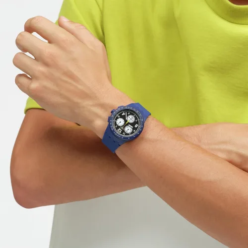 Miniatura 4 de Swatch Nada básico sobre el azul, Azul, Colección Holiday