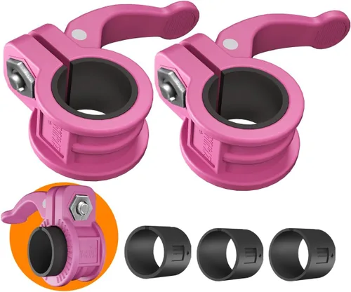 Miniatura 15 de Mini clips de barra de 1 pulgada I collar de barra ajustable de varios tamaños I Abrazaderas de barra de 1 pulgada, clips de peso de liberación Negro