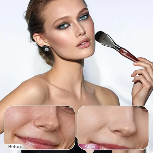 Miniatura 12 de ENERGY Brocha de base para maquillaje líquido, máscara facial de bricolaje de cerdas suaves de alta calidad, cepillo de contorno facial para mezclar