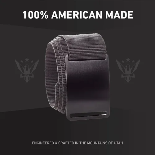 Miniatura 15 de GRIP6 Cinturón táctico – Sin agujero, cinturones de nailon para hombres y mujeres – Fabricado en los Estados Unidos (Ninja)
