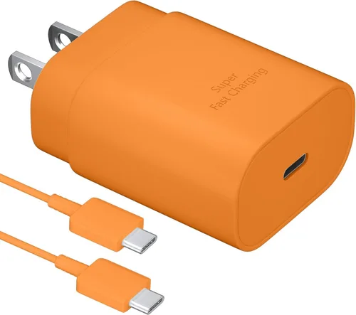 Miniatura 27 de Cable de carga súper rápida de 25W Tipo C con bloque y cable cargador USB C de 10 pies para teléfono Android Samsung Galaxy S25/S24 Púrpura