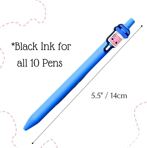 Miniatura 2 de 10 bolígrafos para enfermeras Divertido juego de bolígrafos lindos para enfermeras, accesorios para el trabajo, estudiante de enfermería