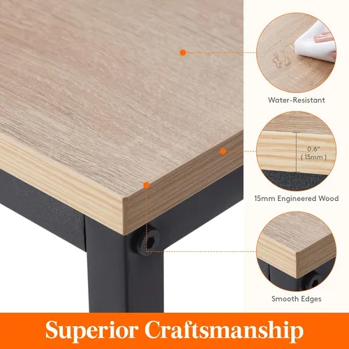 Miniatura 4 de Lifewit Mesa de consola de 39.4 pulgadas, mesa de sofá estrecha con marco de metal para sala de estar, mesa de entrada industrial para pasillo