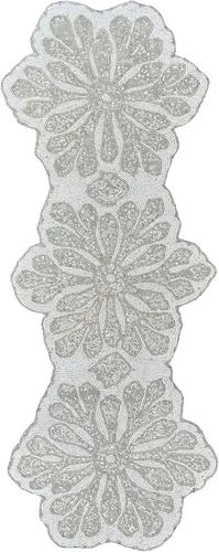 Miniatura 31 de Camino de mesa con cuentas de 36 pulgadas de diseño elegante infinito - Decoración de mesa para bodas, fiestas, días festivos, regalos y uso diario