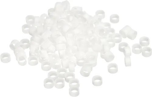 Miniatura 10 de PATIKIL Bandas de goma de silicona, 200 piezas antideslizantes de 0.9 pulgadas, color negro plano para envolver cables, envolturas de bolsas, arte