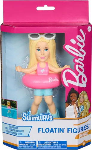 SwimWays Figuras flotantes de Barbie, accesorios de piscina y juguetes de piscina para niños, suministros de fiesta Barbie y juguetes acuáticos para