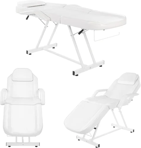 Miniatura 2 de OmySalon Silla de tatuaje para salón de masajes, cama esteticista con taburete hidráulico, mesa de cama facial multiusos de 3 secciones