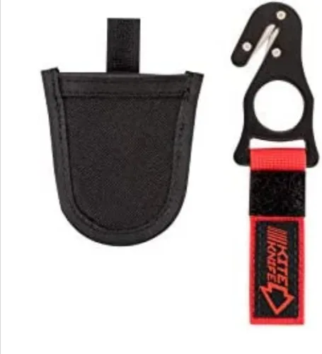 haihong Arneses Kite Hook Safety-Cuchillos Parapente Parapente Paracaidismo con Bolsillo 2020 Rojo/Negro sk16
