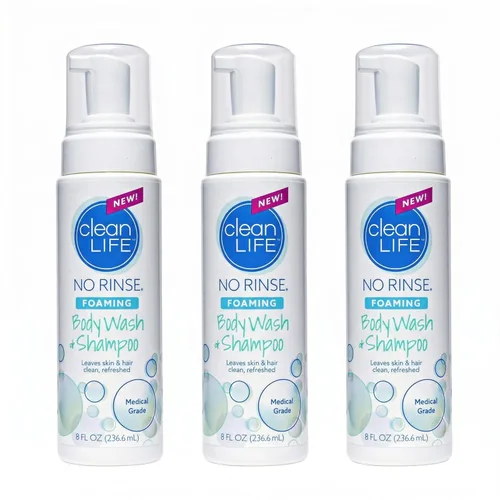 Miniatura 6 de No-Rinse Gel de Ducha Espumoso - Limpiador de Espuma Sin Agua para Ancianos, Adultos, Niños, Bebés y Cuidadores - Sin Enjuague para Piel Sensible