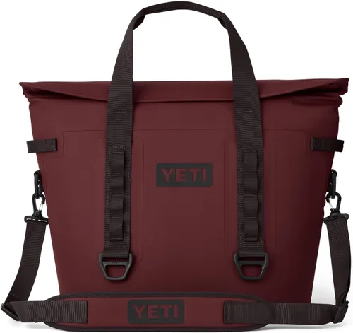 YETI Enfriadores suaves portátiles Hopper Serie M con acceso MagShield Rojo de vid silvestre