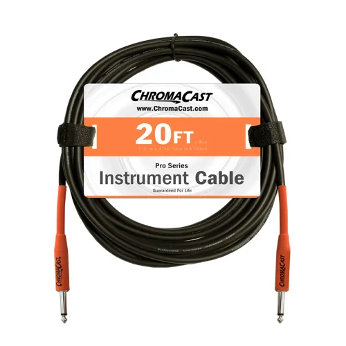Miniatura 16 de ChromaCast Pro Series CC-PSCBLSS cables para instrumentos con extremos derechos, Vainilla crema