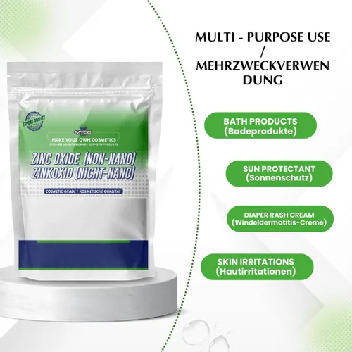 Miniatura 5 de Polvo de óxido de zinc, grado cosmético, 2.11 onzas, ingrediente mineral para el cuidado de la piel, jabones y formulaciones cosméticas de bricolaje