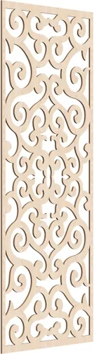 Miniatura 133 de Eveline - Paneles decorativos de pared de madera con calado, 13 3/8 pulgadas de ancho x 34 3/8 pulgadas de alto x 3/8 de alto, roble rojo rojo