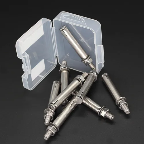 Miniatura 3 de Tornillo de expansión hexagonal de acero inoxidable 304 M8 x 3.150 in, tornillo de expansión de ladrillo de hormigón, tornillo de expansión