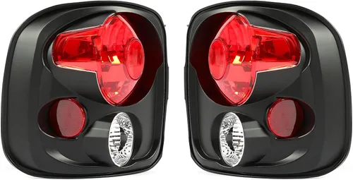 Miniatura 2 de Kojem Luz trasera compatible con Chevy Silverado 1999-2004 y GMC Sierra Stepside Lámparas de freno traseras de plástico con par de bombillas carcasa