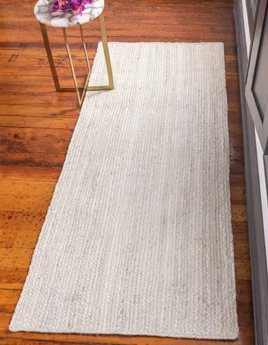 Miniatura 46 de Unique Loom Colección Jute Trenzado - Alfombra de área Dhaka (7' 1" x 10' Rectángulo, Blanco)