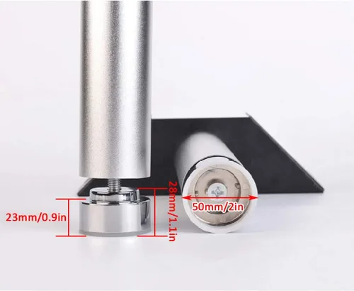 Miniatura 6 de Patas ajustables para cama de muebles, patas de repuesto de aleación de aluminio, patas de soporte de aleación de aluminio, conexión de código