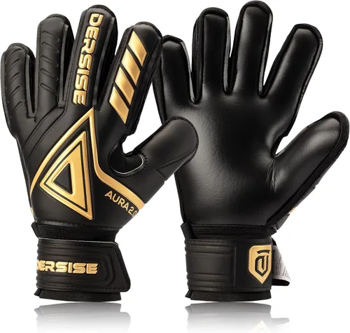 Miniatura 9 de Guantes de portero para niños y adultos, guantes de portero con agarre antideslizante de látex de 0.157 in, protección para los dedos para todo tipo
