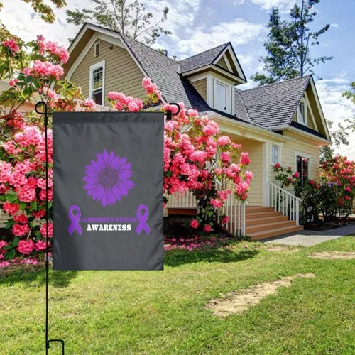 Miniatura 5 de Bandera de jardín de concientización sobre la enfermedad de Alzheimer de 12 x 18 pulgadas, cartel vertical de doble cara para decoración del hogar