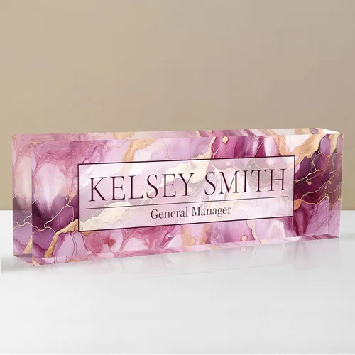 Miniatura 13 de Placa de nombre personalizada para escritorio, placa de nombre de escritorio personalizada, placa de nombre acrílica, accesorios de escritorio