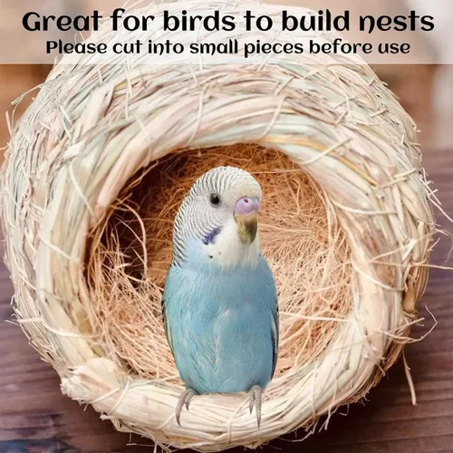 Miniatura 2 de kathson Materiales de anidación de pájaros, fibra de coco, material de cama cálido y transpirable, seda de lino para pájaros pequeños animales