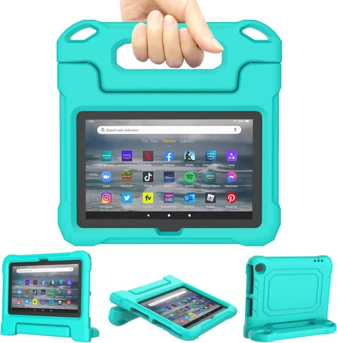 Miniatura 15 de Funda para tablet Amazon Fire 7 para niños (12ª generación, versión 2022), ligera, a prueba de golpes, apta para niños, funda para tablet Fire 7