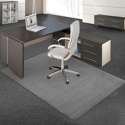 Miniatura 13 de Tapete para silla de oficina, tapete transparente para silla de escritorio de computadora para suelos de moqueta bajos, protector de alfombra grueso