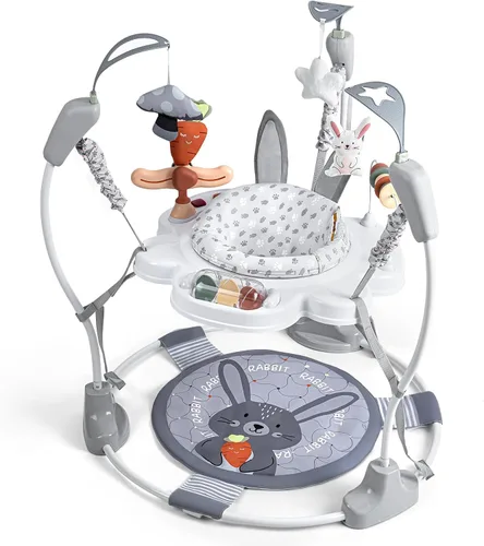 Miniatura 10 de Centro de Actividad para Bebé, Centro de Actividad con Saltador para Bebé con Música, Juguetes Interactivos, Asiento Giratório de 360°, 3 Alturas