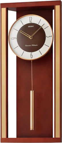 Miniatura 2 de Seiko Reloj de Pared Moderno Deco con Péndulo y Doble Campanadas