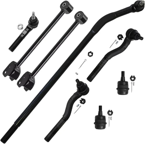 Miniatura 331 de Detroit Axle - Kit de brazos de control de extremo delantero de 8 piezas para Dodge Dakota 00-04, Durango 00-03, 4 brazos de control superior e