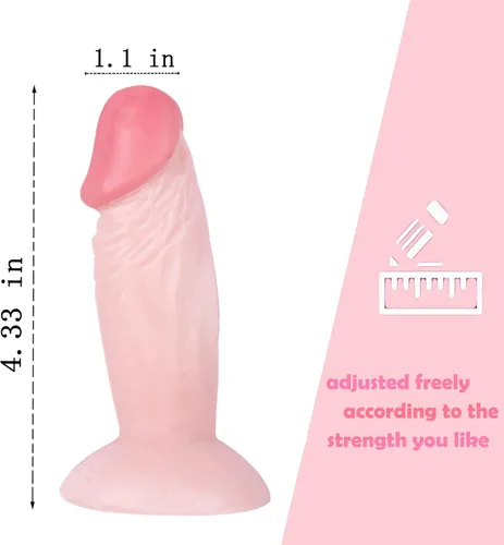 Miniatura 3 de Consolador pequeño, enchufe anal pequeño y suave de 4.3 pulgadas, consolador anal para principiantes, entrenamiento para adultos, juguete sexual