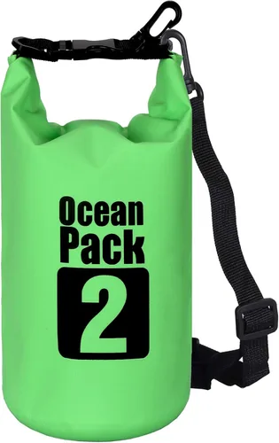 Miniatura 8 de 2L/3L/5L/10L/15L/20L/30L 500D Lona resistente PVC impermeable bolsa seca saco para kayak/canoa/pesca/rafting/natación/campamento/snowboard Rosado