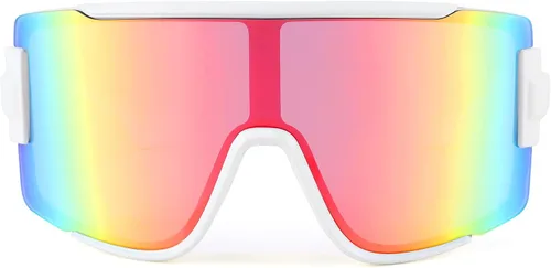 FEISEDY Gafas de sol para hombres y mujeres, gafas de béisbol deportivas de los años 80 para jóvenes, adolescentes, correr, softbol, B4057 Espejo de