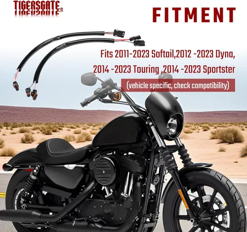 Miniatura 2 de Arnés de extensión de alambre de cableado de manillar de 16 pulgadas (bus CAN) para Harley Softails Dynas Touring Sportsters