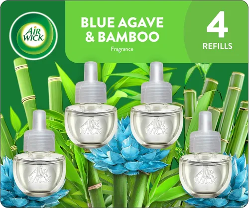 Miniatura 14 de Air Wick Recambio de aceite perfumado para enchufar, 5 unidades, agave azul y bambú, ambientador, aceites esenciales