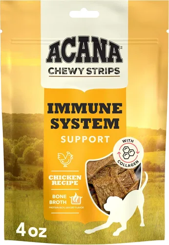 Miniatura 9 de ACANA Chewy Strips Golosinas para Perros de Ingredientes Limitados Receta de Salmón con Soporte para Piel, Pelaje y Digestivo Bolsa de 4oz