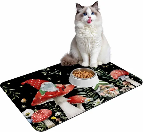Miniatura 7 de Tapete de baño antideslizante de gnomos de hongos, tapete de baño, alfombra de pasillo de baño, de secado rápido y absorbente, de tierra