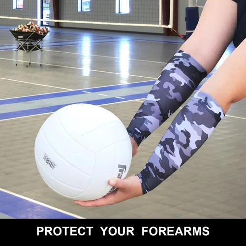Miniatura 3 de ATTACKER - Mangas de compresión para antebrazo de voleibol de 9 pulgadas, hechas en EE. UU