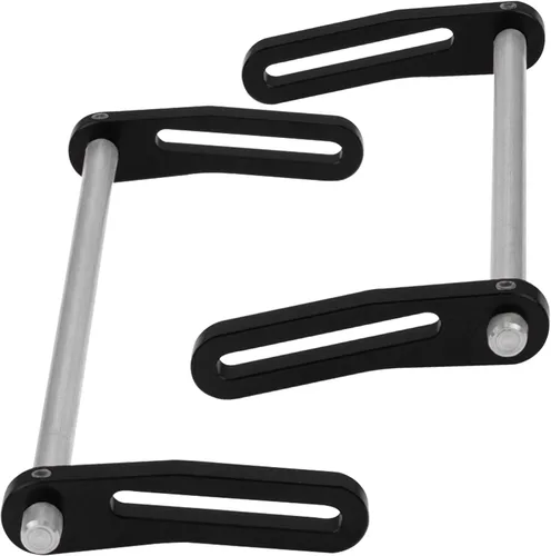Miniatura 3 de ShareGoo Parachoques delantero trasero de aluminio ajustables compatibles con 1/10 Axial SCX10 Traxxas TRX4 Gspeed Power Wagon Body Chassis RC